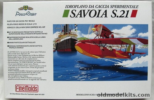 Fine Molds 1/72 TWO Savoia S-21 Flying Boat - S.21, FJ-1 plastic model kit
